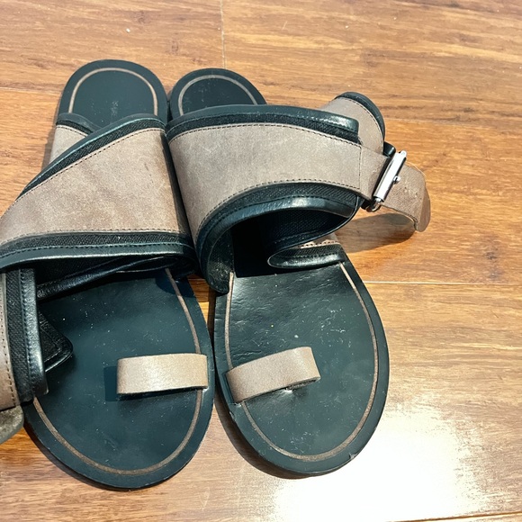 Isabel Marant Black and Brown Sandals - Picture 1 of 8